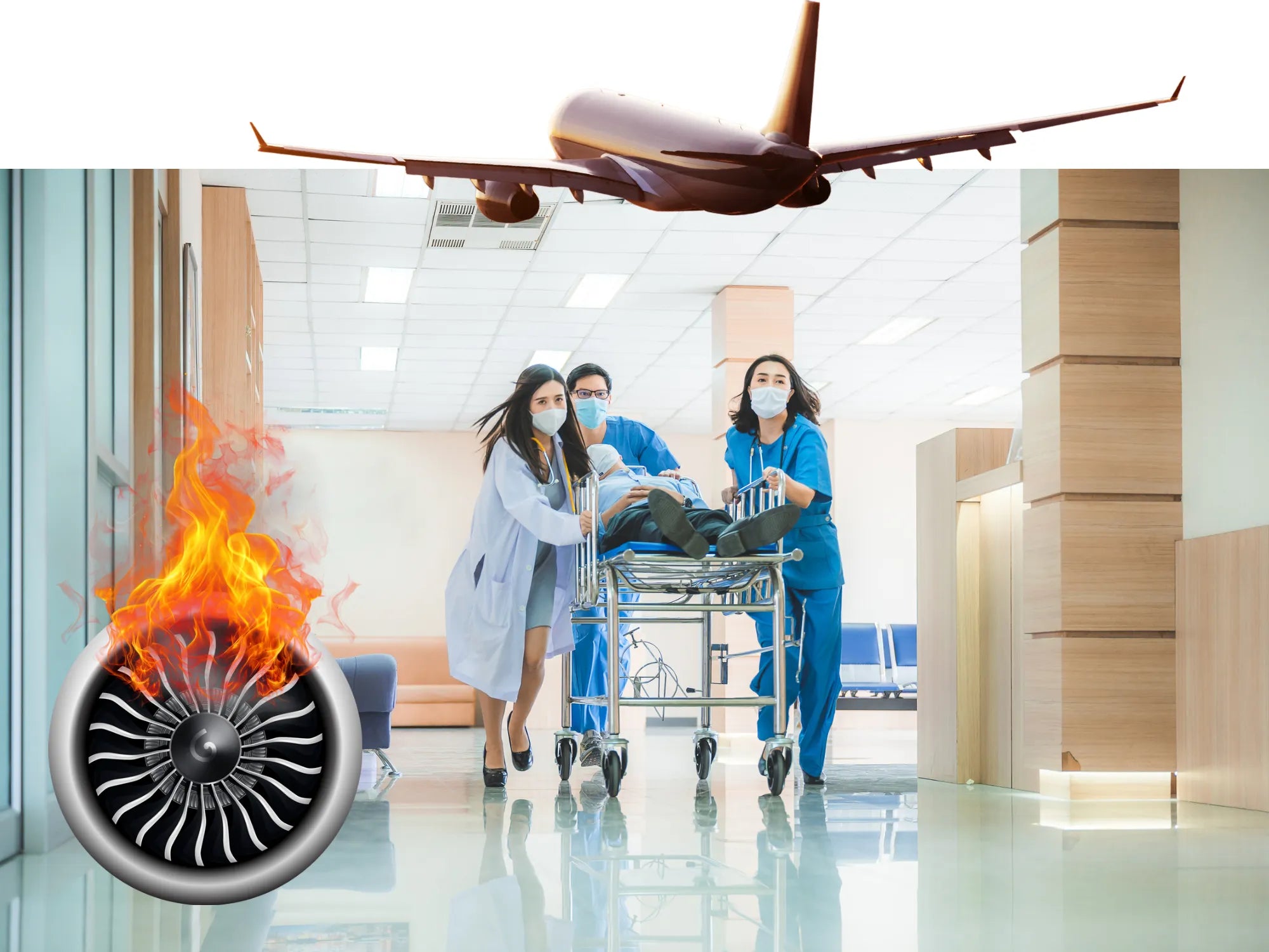 Crew handling in-flight emergencies